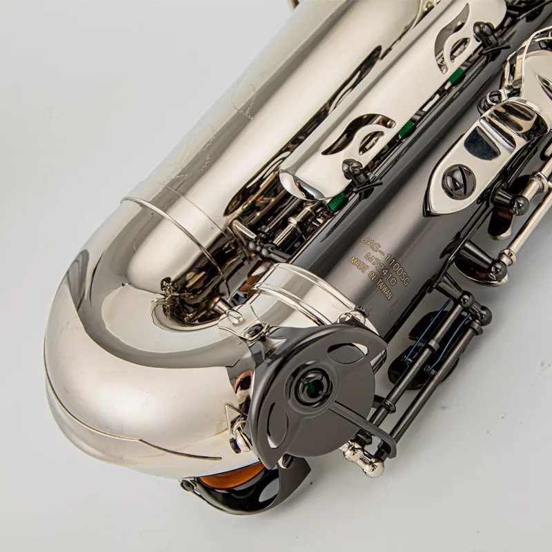 JUPITER JAS1100 Alto Eb Tune Saxophone Brass Musical Instrument Black silver Lacquer Sax Case Mouthpiece