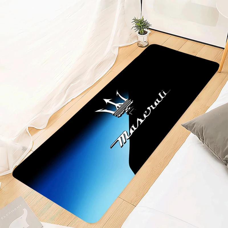 

M-Maserati Hallway Carpet Non-slip Mat Doormat Floor Mats for Home Decorations Bathroom Rug Carpets Living Room Rugs Bath MAT