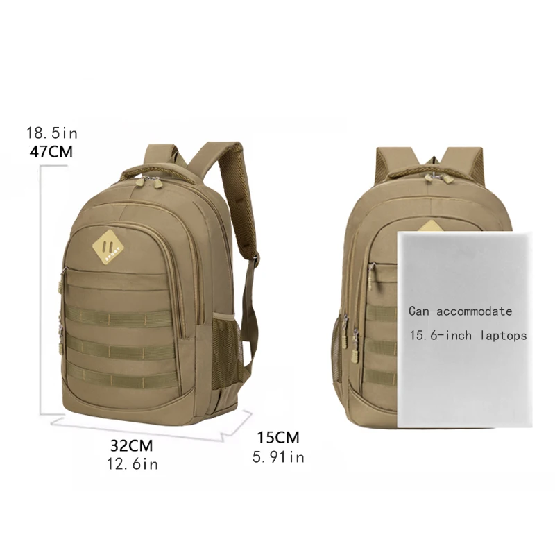 Large capacity backpack - suitable for both men and women, suitable for hiking, camping, and outdoor exploration, easy to care f