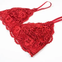 Varsbaby Ensembles de soutien-gorge en dentelle pour femme Soutien-gorge non rembourré Bas jarretelles Sous-vêtements d'été Lingerie sexy 4