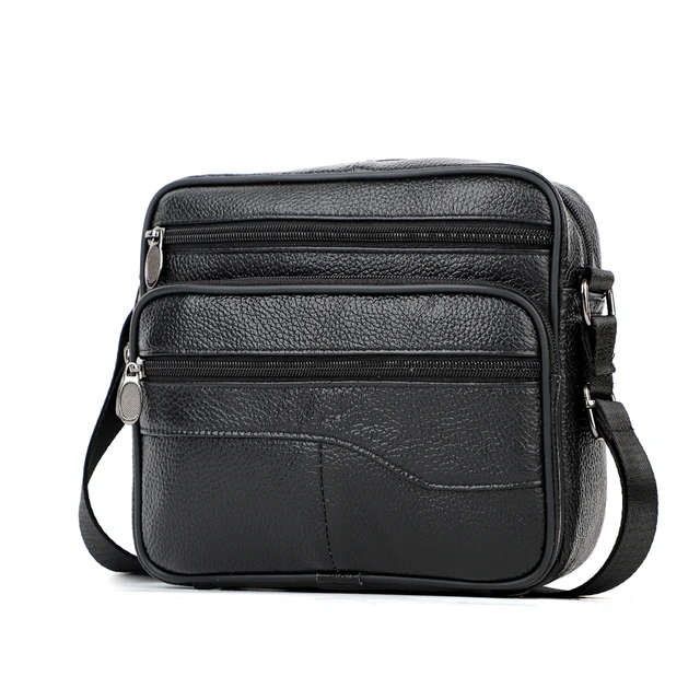 JOYIR borsa a tracolla maschile in vera pelle borsa a tracolla