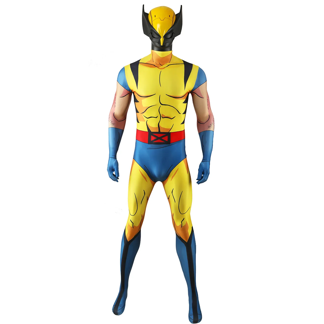 Marvel-Inspired Wolverine Cosplay Bodysuit for Men