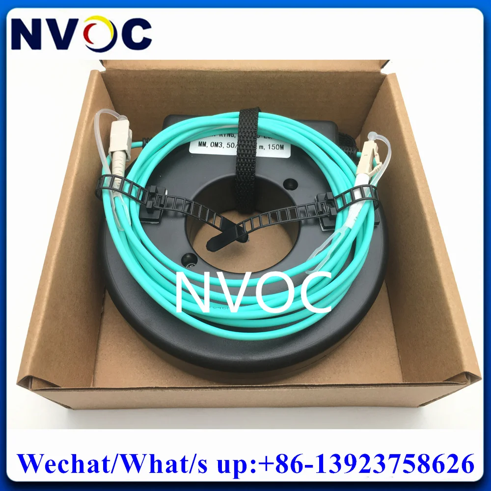 200M SC/ST/FC/LC MMF 50/125 OM3-150 OM3-300 Fiber Optic OTDR Launch Cable Box Dead Zone OM3 Multimode Mode Fibre Optical Ring