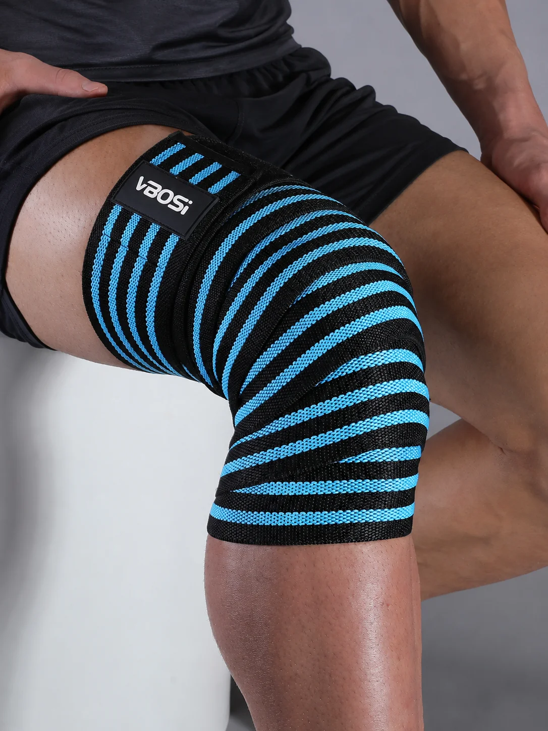 Adjustable Elastic Knee Support Wrap for Weightlifting and Kettlebell Training
