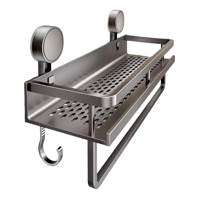 VacuumSuctionCupBathroomShelfWallMountedThickenedAluminum