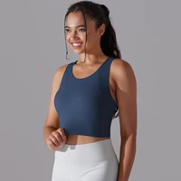 Nylon Sexy Women's Sports Bra Top Women Tight Elastic Gym Sport Yoga Bras Crop Top Yoga Clothes Stretch Women Sports Underwear - Image 4