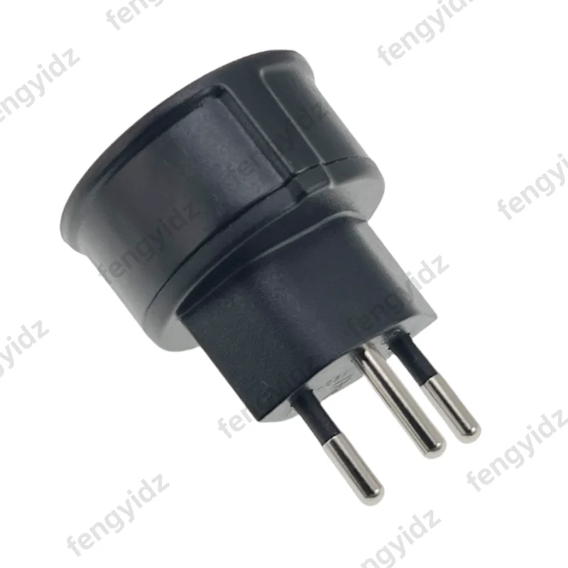 유럽 프랑스에서 스위스로 여행용 어댑터 1개, 3핀 플러그 10A 250V 전원 플러그, EU에서 스위스로 전기 플러그 소켓