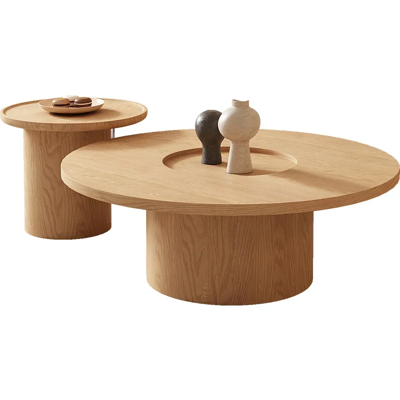 

Круглый Чайный Столик для маленькой квартиры, гостиной, дома, роскошный современный чайный столик из ясеня, маленький чайный столик