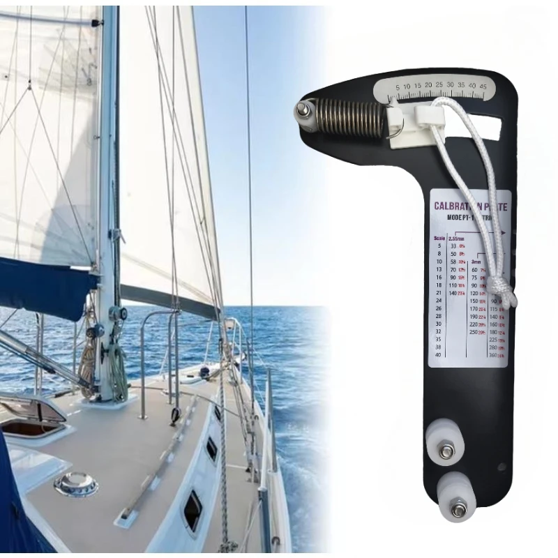 800lbs Spannungsmesser für Segelboot-Ausrüstung, professionelles, robustes, hochwertiges, präzises Drahtseil-Ausrüstungswerkzeug aus Aluminiumlegierung