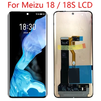 Super amoled para meizu 18 m181q display lcd tela de toque digitador assembléia substituição do painel para meizu 18s m192q