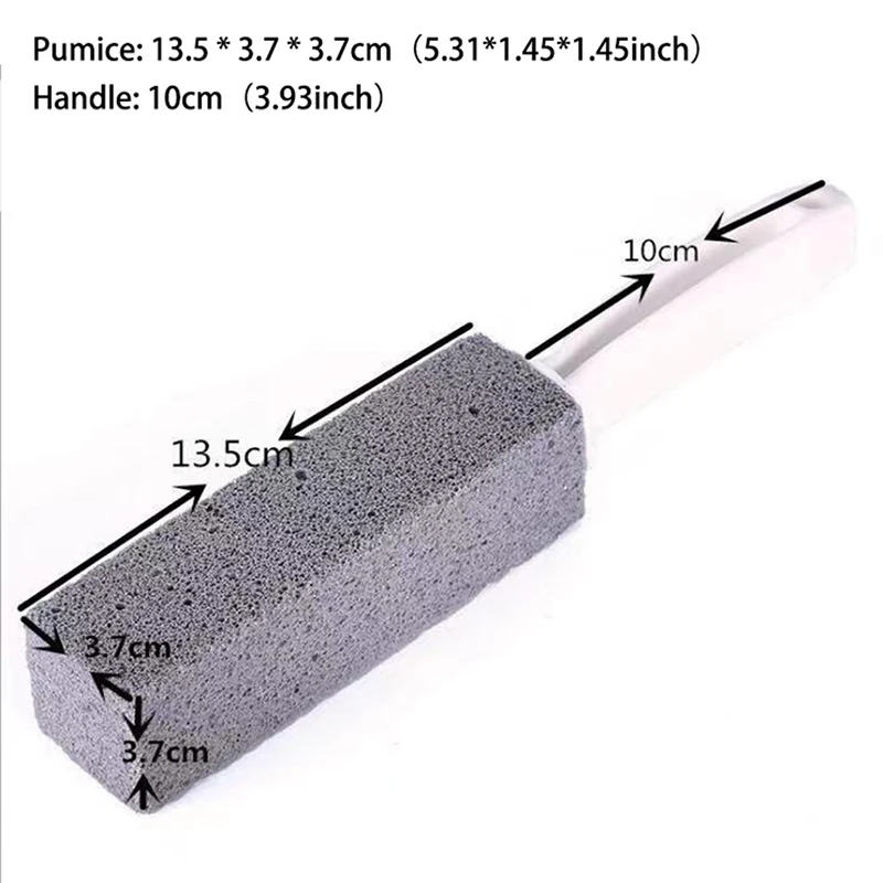 Toilet Brush Set 1PC Toilets Cleaner Stone Natural Pumice Stone Toilets Brush Quick Cleaning With Long Handle Bathroom Gadgets