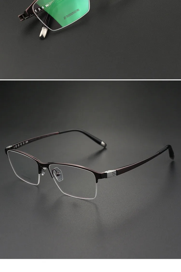 Chashma Ochki Women's Semi Rim Square Titanium Eyeglasses 9