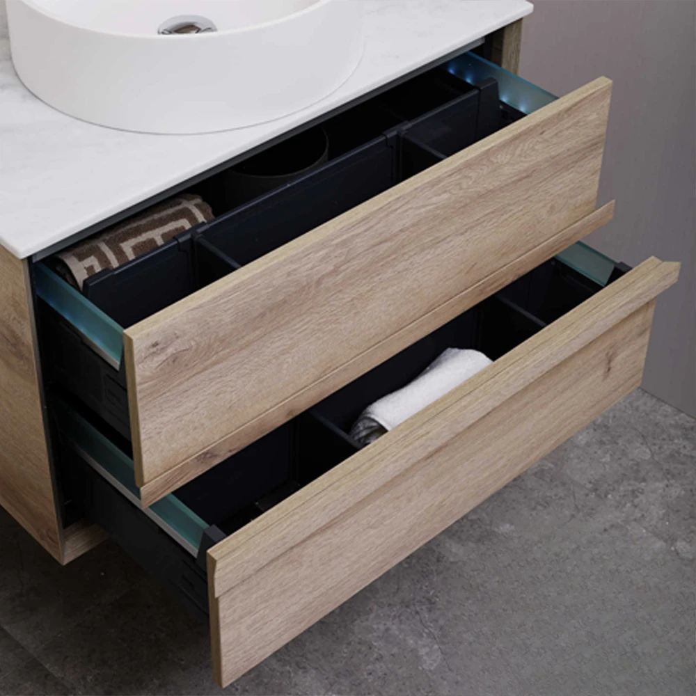 Top Selling China Tall Side Rotating Bathroom Cabinet Round Mirror Mdf Bathroom Cabinet
