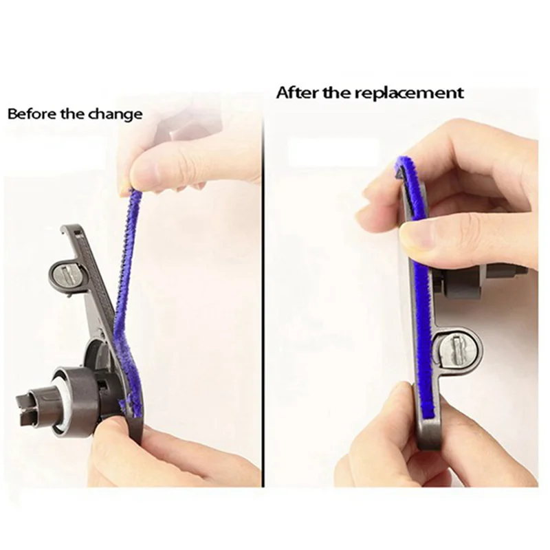 B59B-16Pcs Soft Plush Strips For Dyson V6 V7 V8 V10 V11 Vacuum Cleaner Soft Roller Cleaner Head Replacement Vacuum