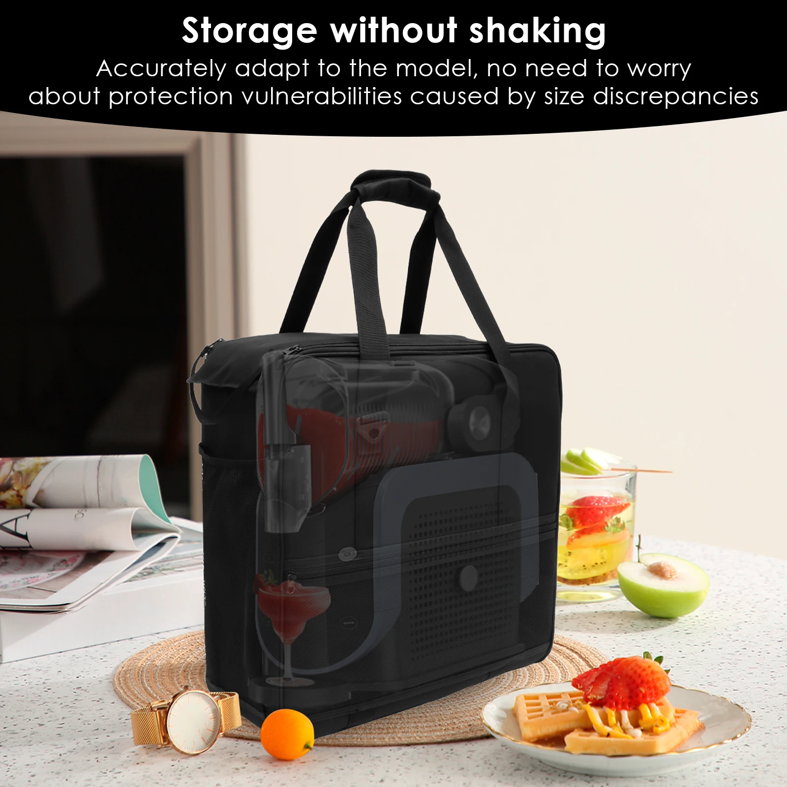Slushie Machine Carrying Bag Oxford Cloth Waterproof Dustproof Frozen Drink Maker Storage Bag with Handle for SLUSHi FS301 FS300