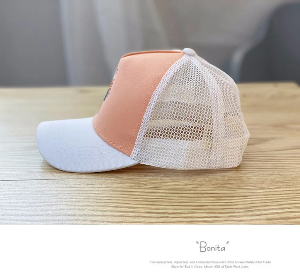 Kids Summer Cartoon Baseball Cap Spring Summer Baby Boy Hat Cap Letter Sunhat Eaves Baseball Adjustable Hat for Girls Boys