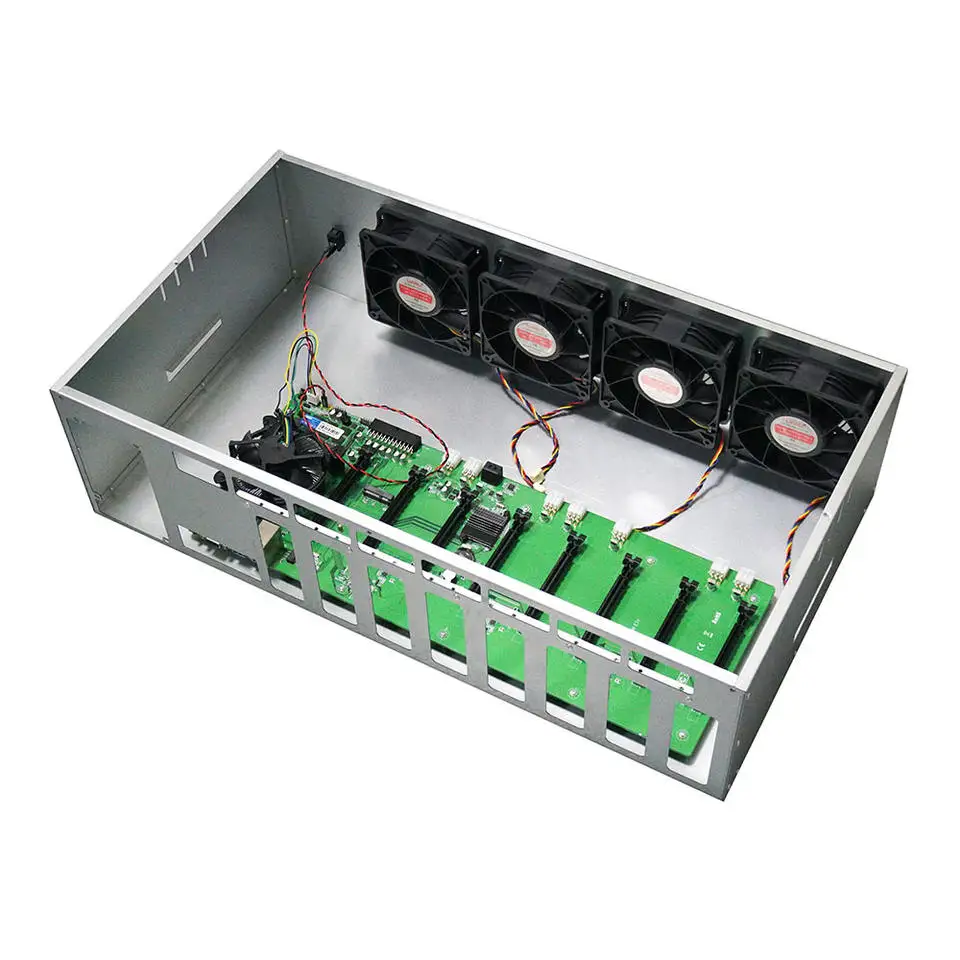 240MH/S 기계 8GPU 메인보드 B85 서버 팬 케이스 서버 섀시 프레임 케이스 서버 랙