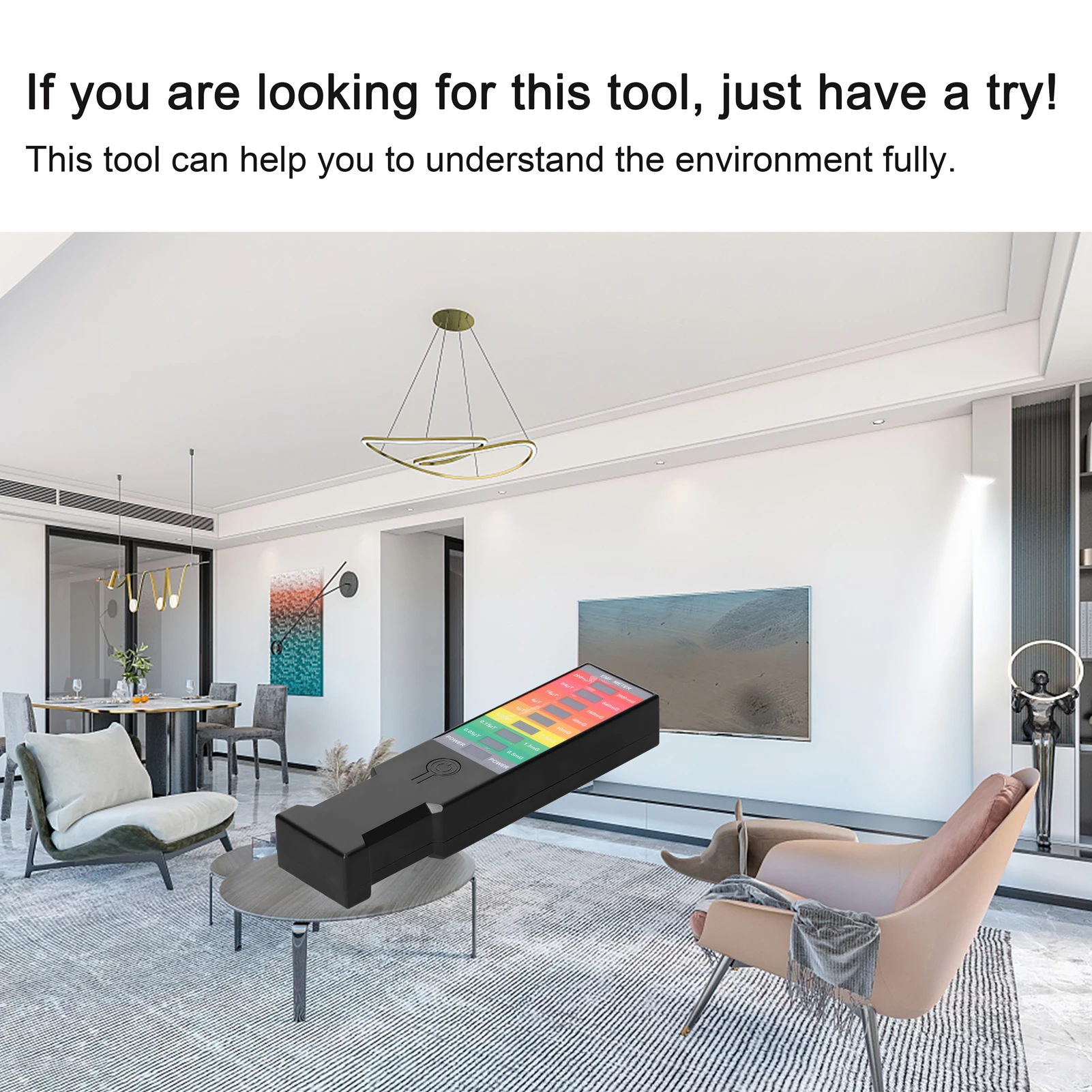 휴대용 전자기장 EMF 가우스 미터 휴대용 EMF 미터 자기장 모니터 가정 환경 전기 전자기장 측정기