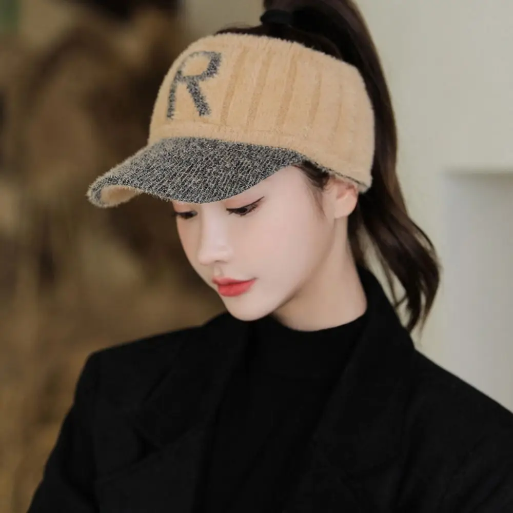 

Cold-proof Knitted Hat Fashion Soft Warm Plush Hat Windproof Bonnet Outdoor Sport