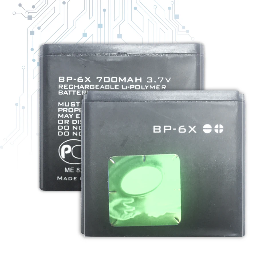 Cellulare Bp 6X Bp-6X Batteria Per Nokia 8800 8860 8800 Sirocco N73I Bateria 700Mah Waattanty 2 Anni