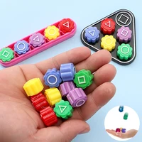 Newest Hot Stone Catching Toy Folk Game Sets Plastic Dice Family Party Game Props Improve Hand-eye Coordination Kids Toys