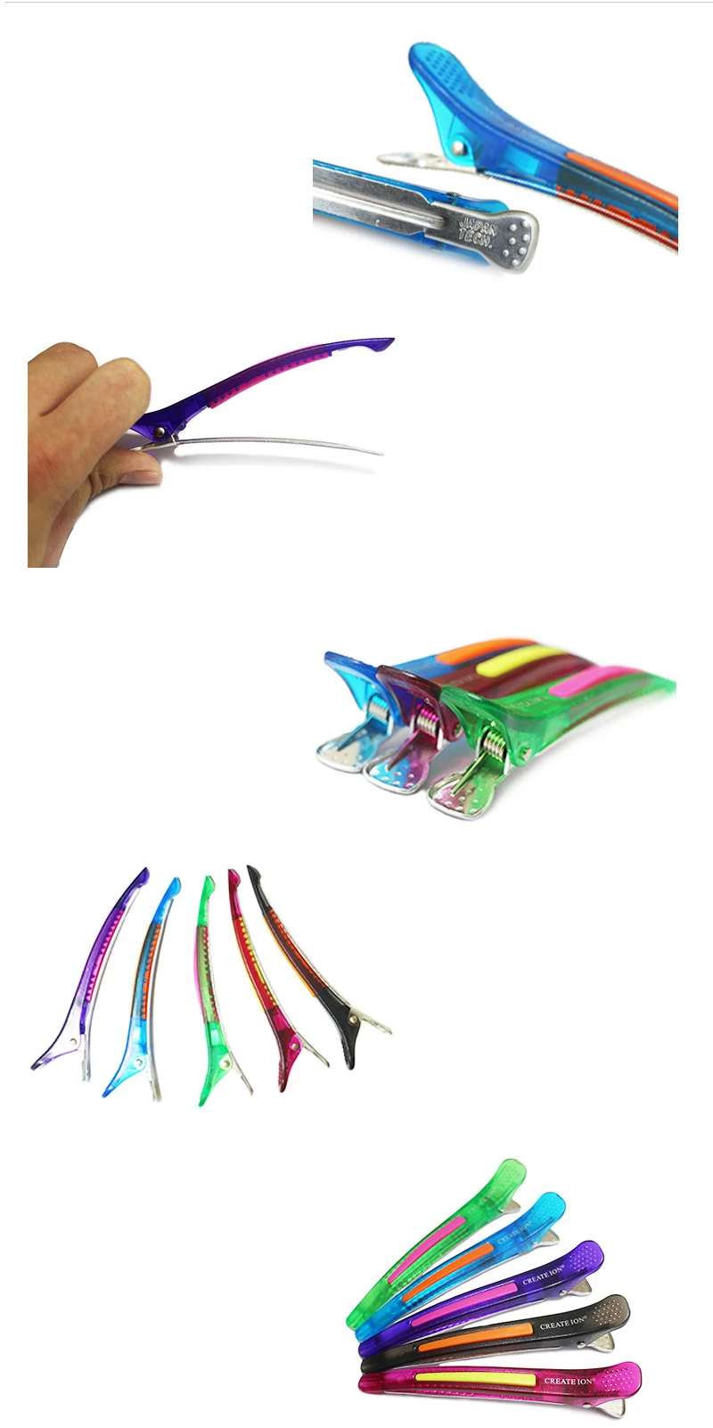 Salon Barber Segmented Plastic Hairpin Styling Accessories Coiffeur Hair Clipper Clips Professional Hairdressing Tools Clip - 6