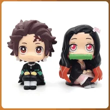 Anime Kimetsu No Yaiba Figure Demon Slayer Look Up Kamado Tanjirou Kamado Nezuko Action Figure Model Doll Collection Toys