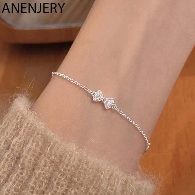 Taraash 925 Sterling Heart Silver Bracelet For Girls | Silver Bracelet