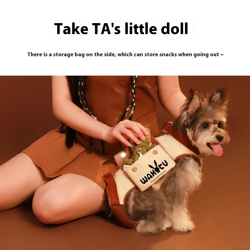 Dog Go Out Single Shoulder Cat Backpack Pet Strap Breathable Go Out Portable Leash Can Be Carried Pet Backpack Accessories