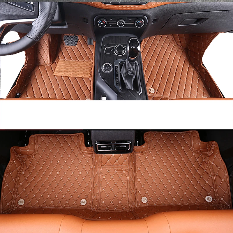 

Lsrtw2017 for Chery Tiggo 5x Leather Car Floor Mats Rug Carpet Interior Accessories 2013 2014 2015 2016 2017 2018 2019 2020 2021