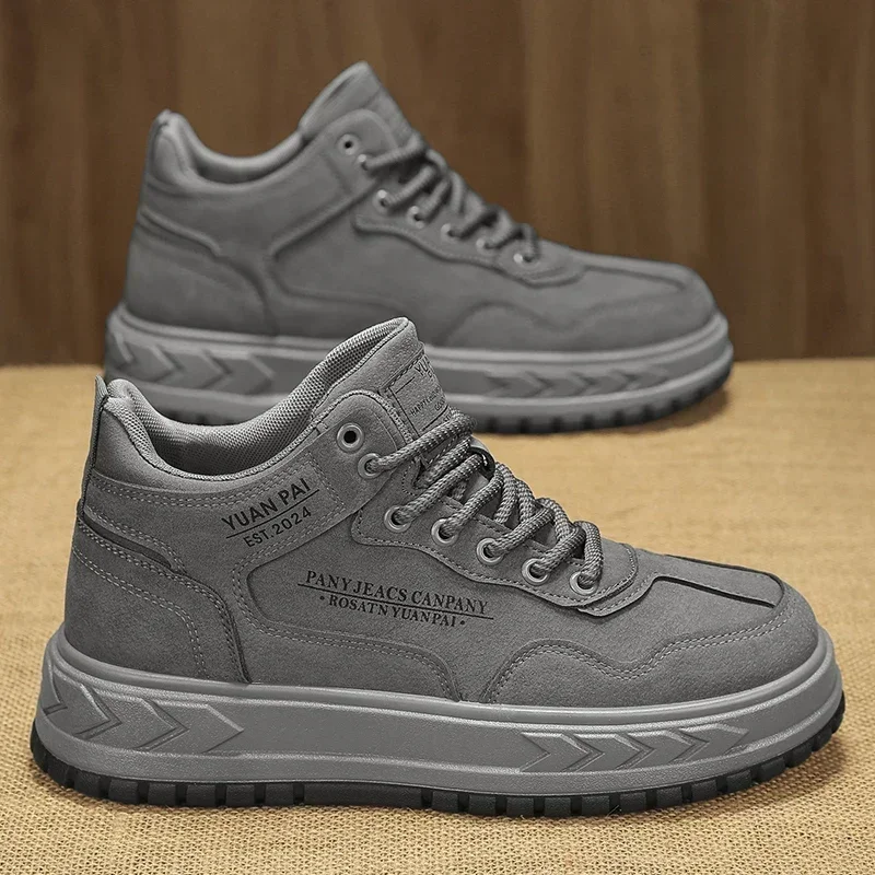 High Top Casual Boots for Men, Anti-smash, Anti-puncture, Lightweight, Wear-resistant, Safety Protective Work Men's Sneakers 4