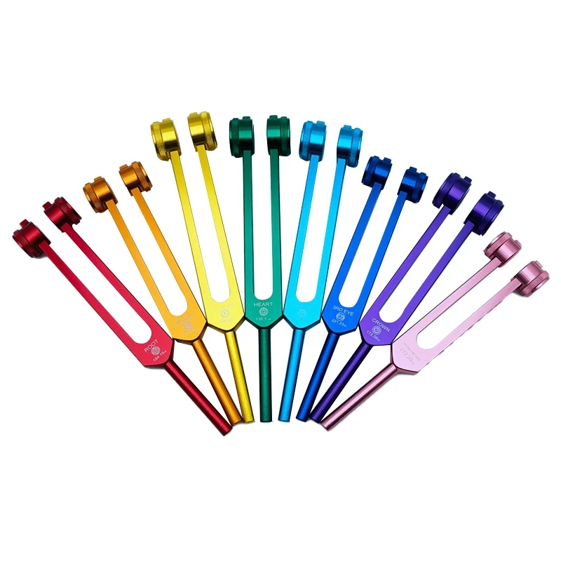 

The Colored Chakra Tuning Forks The Frequency Is Perfect Used In Healing To Keep The Body, Mind And Spirit In Perfect Harmony