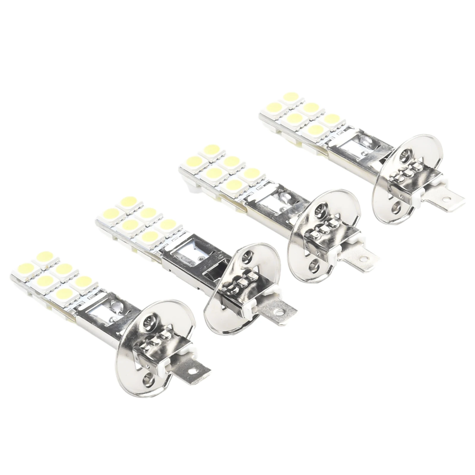 

4pcs H1 6000K Super White DC12V-24V Car Fog Light Day Night Driving Running Light Lamp Auto Fog Driving Light Lamp