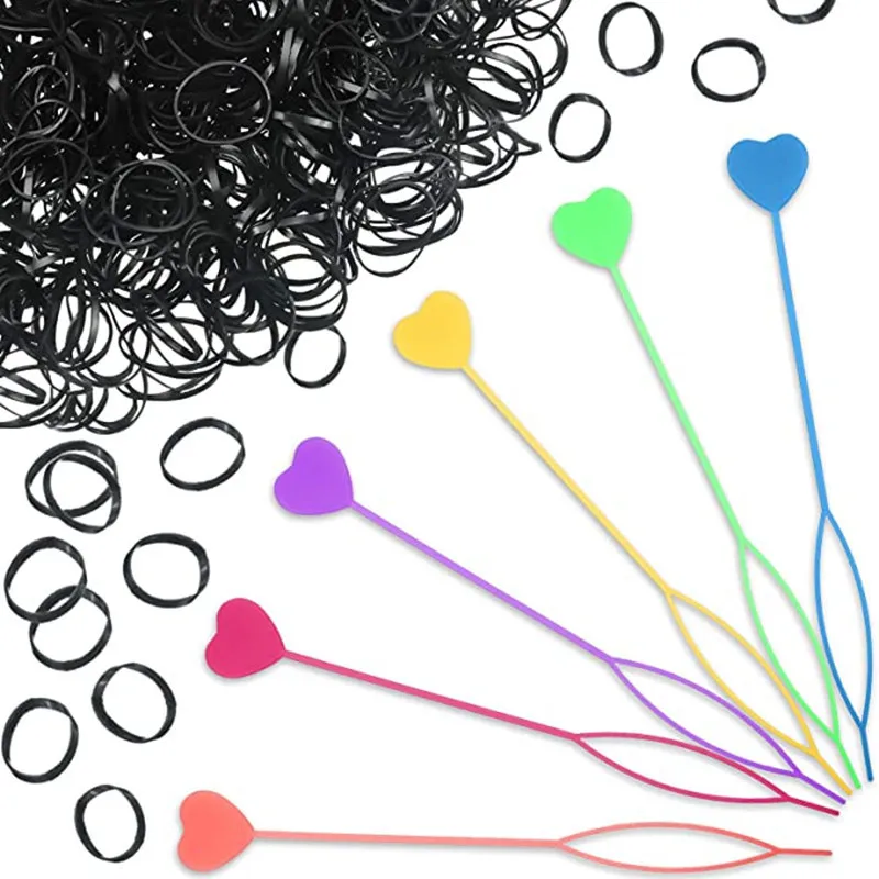 Hair Beads Pony Beads for Hair Braids 6x9mm Plastic Bead 4mm Large Hole for Kids Girls African Hair Bead Accessories 5