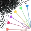 Hair Beads Pony Beads for Hair Braids 6x9mm Plastic Bead 4mm Large Hole for Kids Girls African Hair Bead Accessories 5