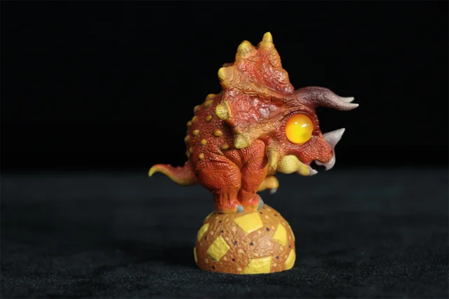Dino Roll 01 Series Dinosaur Model Stegosaurus Parasaurolophus Carcharodontosaurus Animal Figure Toy Kids Collector Decoration 5