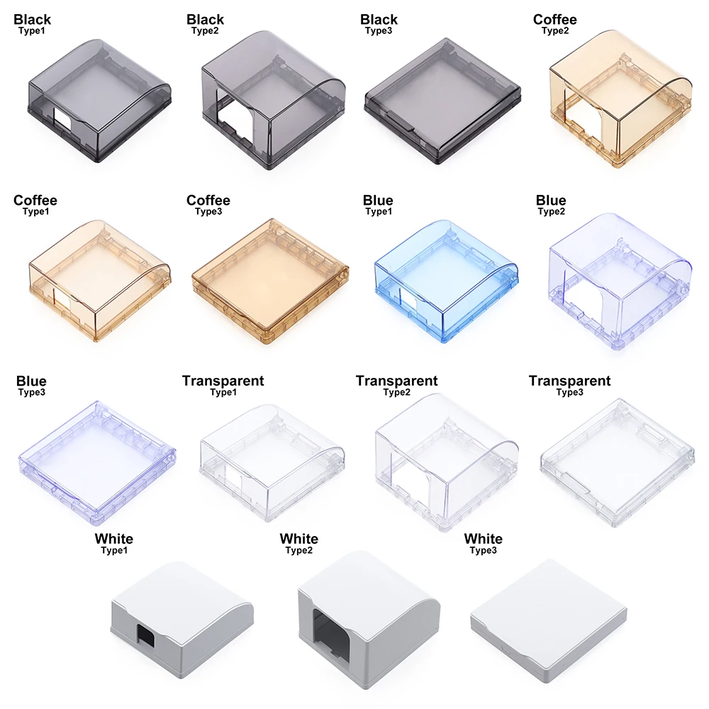 Description Picture 2 of item86 Type Power Outlet Supplies Switch Protective Cover Wall Socket Waterproof Box Electric Plug Cover Splash-Proof Box Self-Adhes