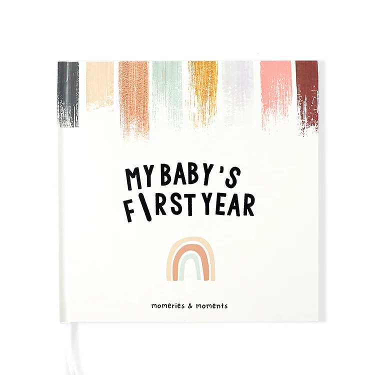 Baby Memory Book Rainbow Design Keepsake Record Growth First Year Milestone  Pregnancy Journal Scrapbook Notebook for New Parents