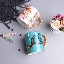 

Nordic Couple Mug Pair European Bone China Coffee Cup Creative Breakfast Cup Milk Cup Household