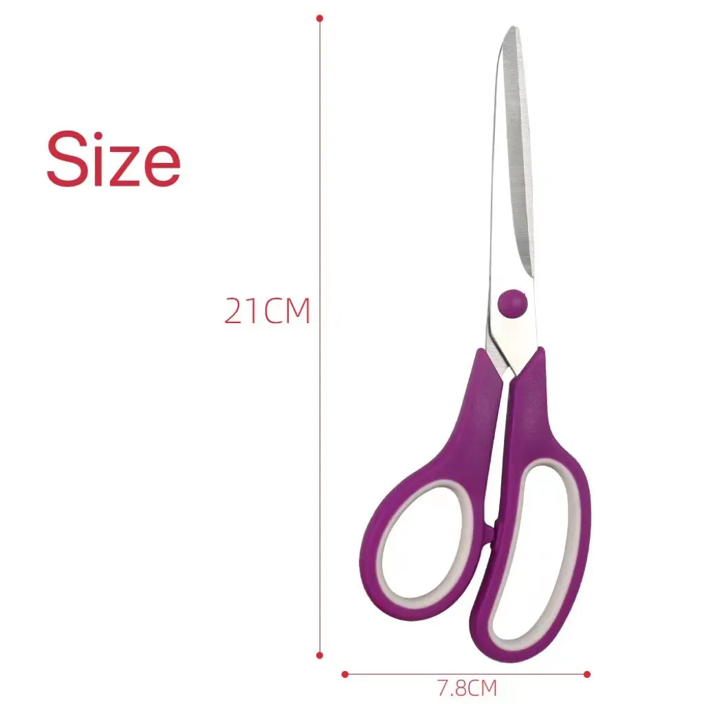 Rust Proof Scissors 1 Pc Office Gift Multifunctional Student Handmade DIY Household soft handle scissors,portable scissors cutter,stationery scissors