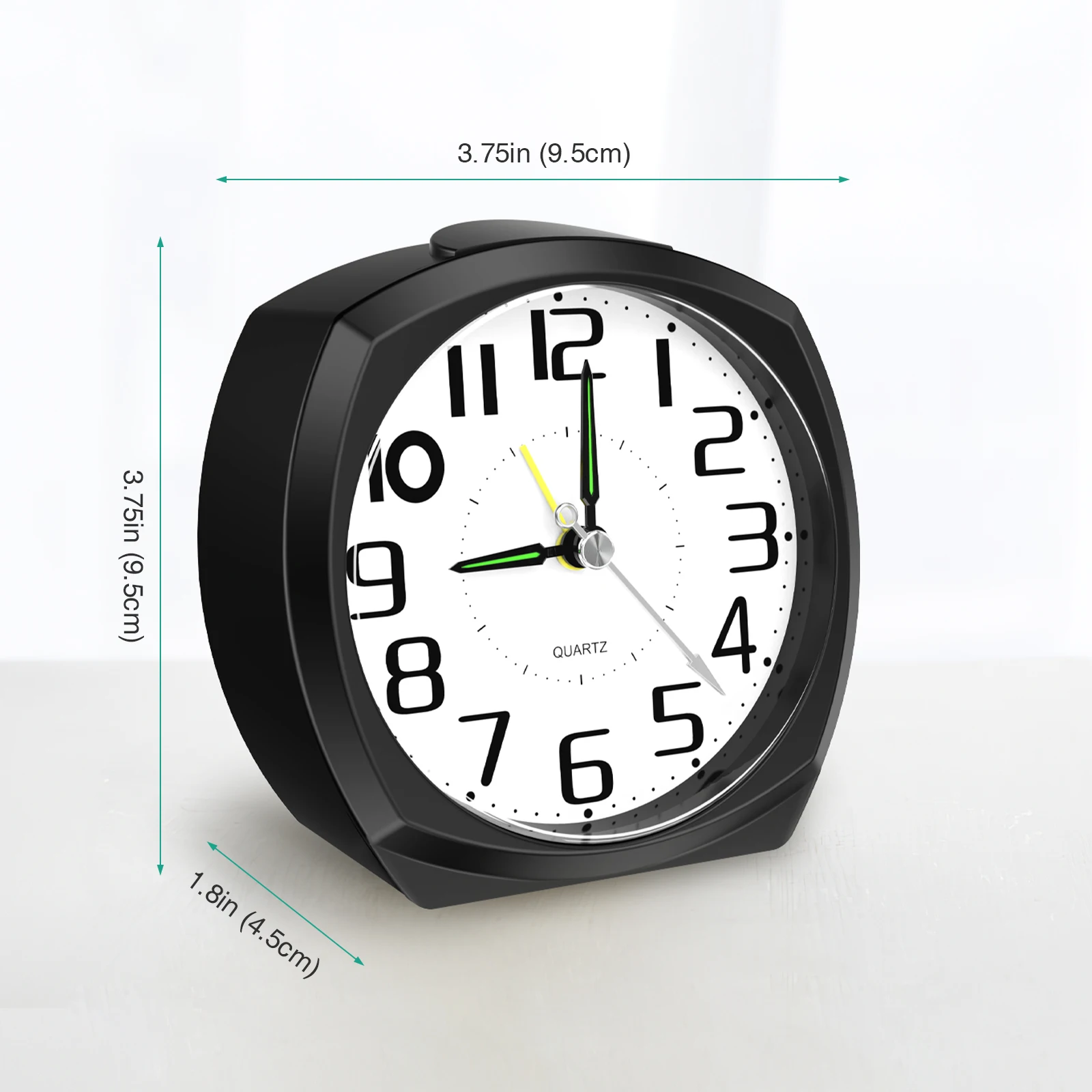 Digital Table Clock Digital Clock Table Clock ORIA Silent Alarm Clocks Analog Alarm Clocks for Heavy Sleepers Non Ticking Bedside Clock with Luminous for Bedroom Office Desk