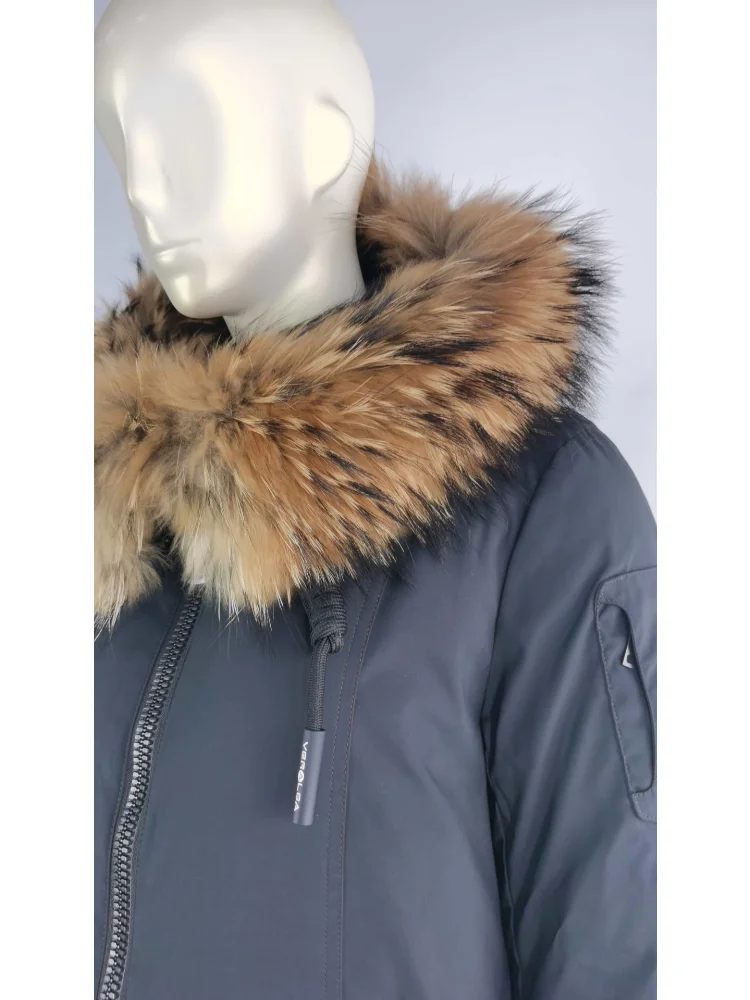 VERALBA Women's Long Down Jackets Fur Collar Hat Fashion Warm Design Clothing 2022 2023 Latest Winter Coat Cold Luxury Ladies