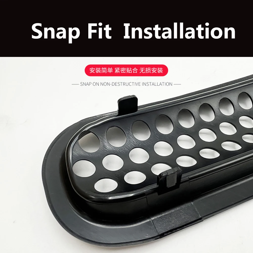 7pcs Car Clip-in Front Grille Mesh Inserts for Jeep Wrangler JK JKU 2007-2015
