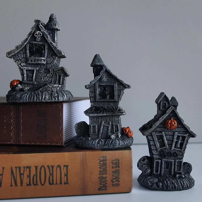 

Halloween Haunted House Lamp Table Top Decoration Pumpkin Lamp Site Layout Props Simulation Castle Skeleton Pumpkin Decor