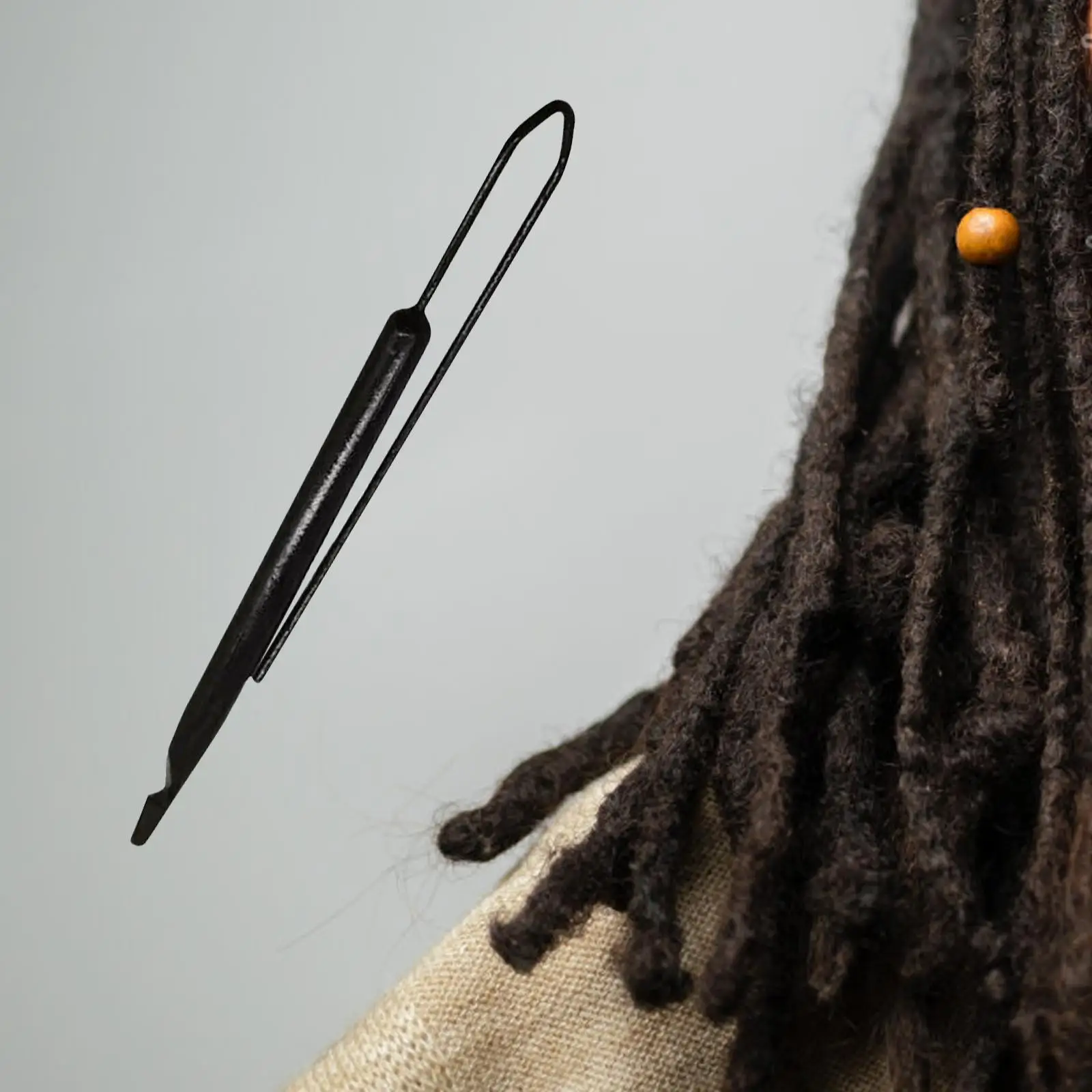 

Dreadlock Crochet Hook Flexible Ergonomic Grip Handle DIY Hair Parting Exquisite Interlocking Hair Needle Easy Lock Crochet Tool