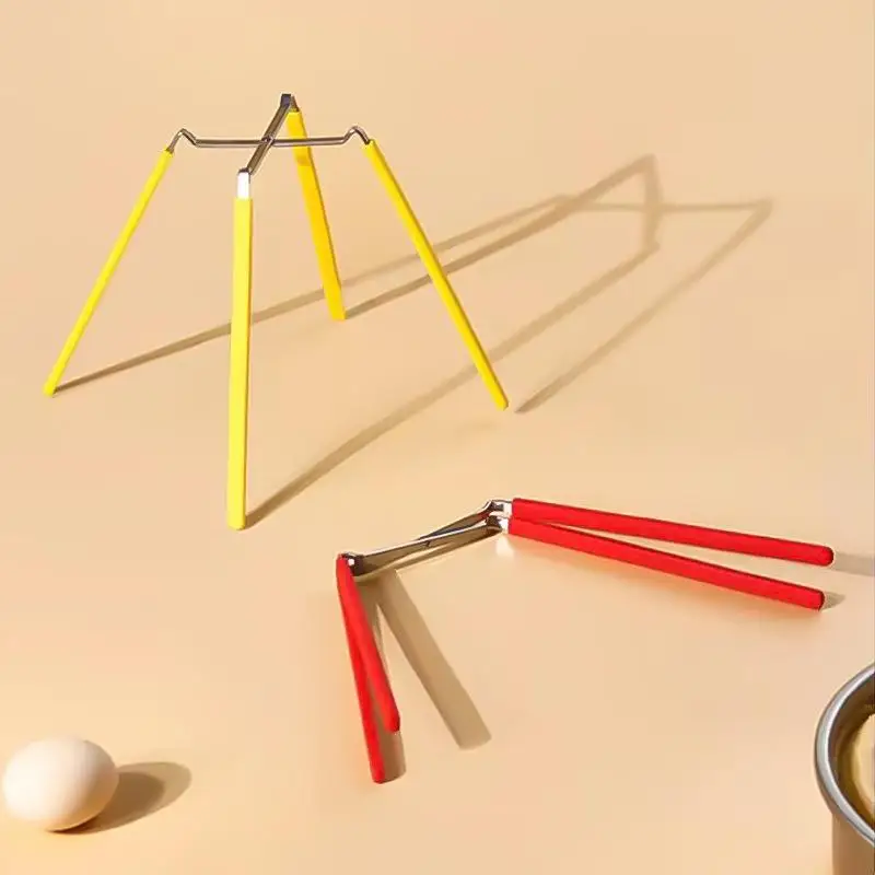 1개 스테인리스 스틸 실리콘 쿨링 랙 시폰 케이크용 뒤집어 건조 스탠드 접이식 베이킹 도구 야외 식기