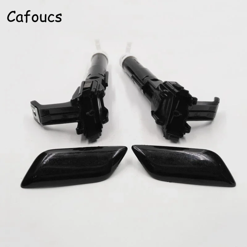 Cafoucs Headlight Washer Nozzle Cover and Water Spray Jet Bracket For Toyota Camry ASV50 AVV50 ACV51 2012-2014
