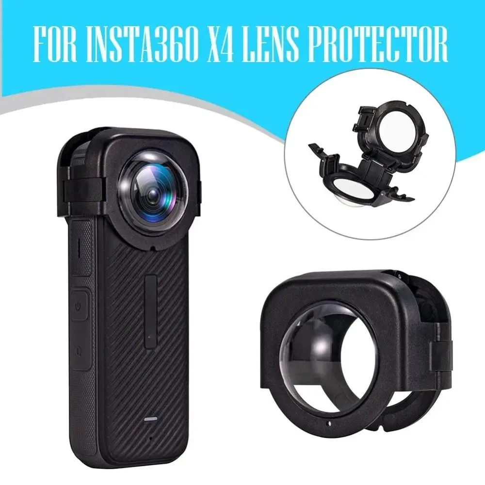 스크래치 방지 렌즈 가드 전체 보호 클립 버클 렌즈 보호 커버, Insta360 X4 용 파노라마 강화 유리