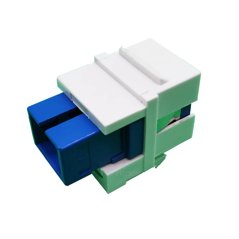 Фото SC волоконно-оптический модуль Keystone Jack с крючком-вставкой для Simplex UPC Green APC SC/SC Соединительный адаптер удлинитель №5