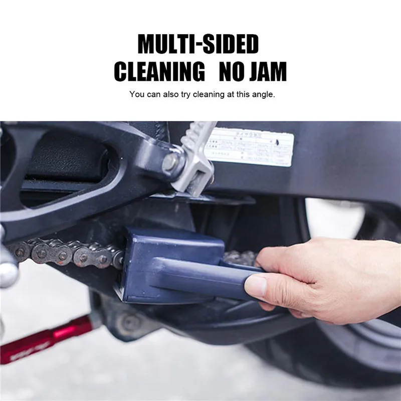 Chain Brush Cleaner Bike Chain Cleaner Bicycle Motorcycle Dual Heads Cycling Cleaning Kit Scrubber Tool